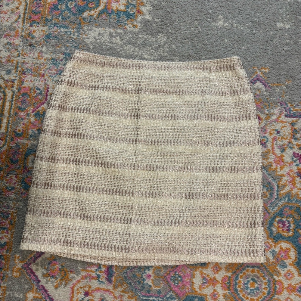 Gold/cream banana republic skirt
